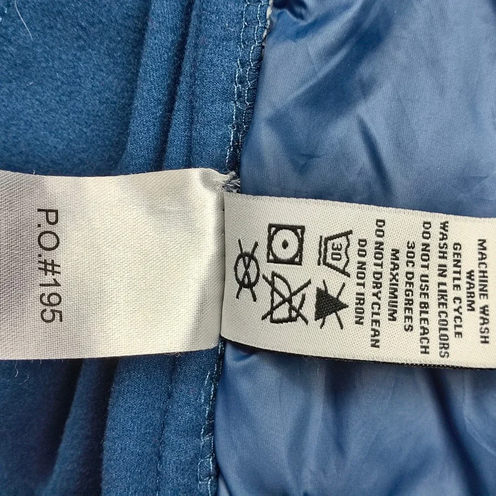 Straight Down Mens XXL‎ Blue Hybrid Full Zip Quilted Golf Jacket Bulle Rock Logo